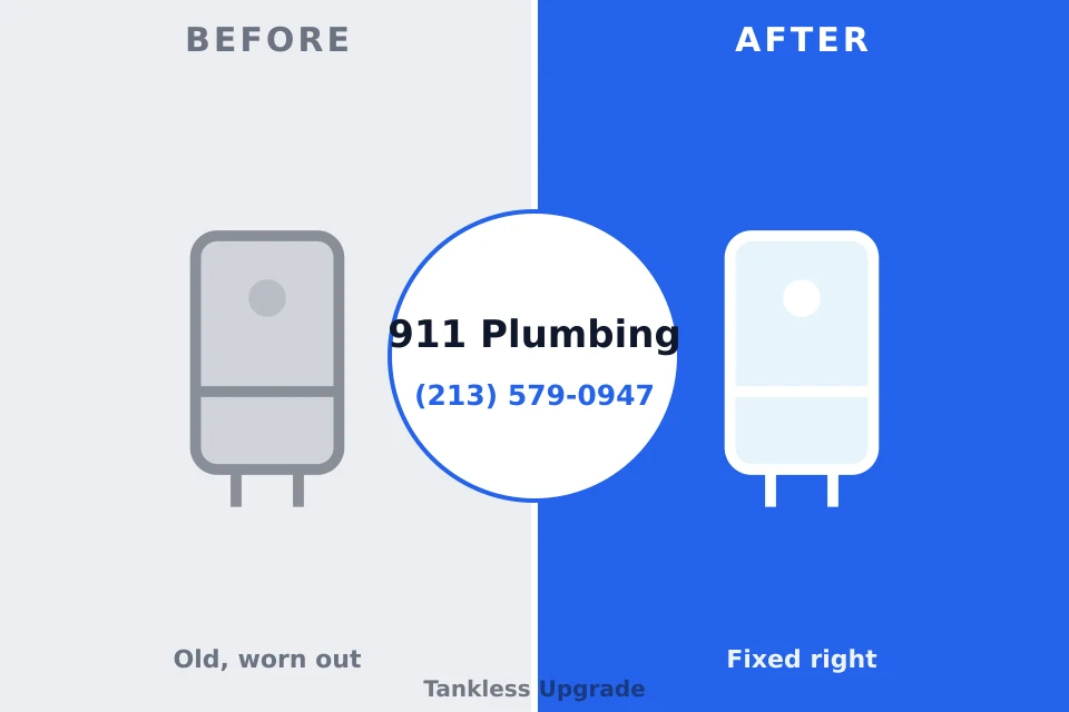 Before and after: plumbing company Baraboo, WI